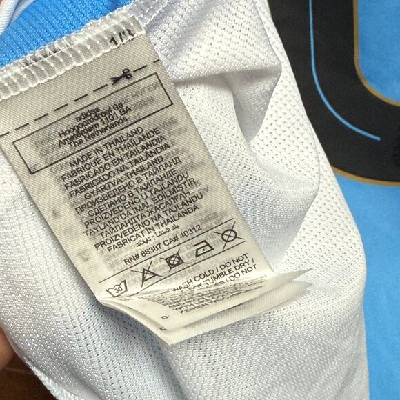 Adidas Argentina Soccer Jersey Mens 2XL Striped Messi #10 World Cup 2022 NEW - Picture 15 of 15